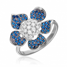 Кольцо из белого золота Platina 01-4552-00-404-1120-33 с фианитом 01-4552-00-404-1120-33 фото