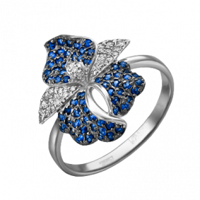 Кольцо из белого золота Platina 01-4553-00-404-1120-24 с фианитом 01-4553-00-404-1120-24 фото