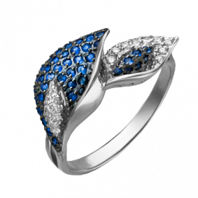 Кольцо из белого золота Platina 01-4555-00-404-1120-24 с фианитом 01-4555-00-404-1120-24 фото