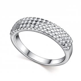Серебряное кольцо АЛЬКОР 01-4613/00КЦ-00 с фианитом 01-4613/00КЦ-00 фото
