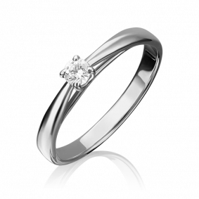 Кольцо из белого золота Platina 01-4624-00-501-1120-38 с фианитом 01-4624-00-501-1120-38 фото