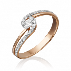 Золотое кольцо Platina 01-4625-00-401-1110-24 с фианитом 01-4625-00-401-1110-24 фото