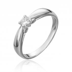 Кольцо из белого золота Platina 01-4628-00-501-1120-38 с фианитом 01-4628-00-501-1120-38 фото