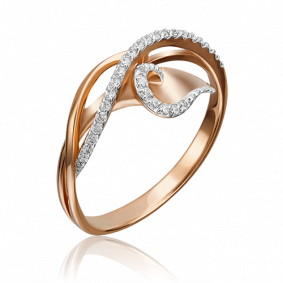 Золотое кольцо Platina 01-4662-00-401-1110-23 с фианитом 01-4662-00-401-1110-23 фото