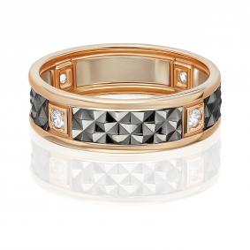 Кольцо из комбинированного золота Platina 01-4711-00-401-1111-22 с фианитом 01-4711-00-401-1111-22 фото