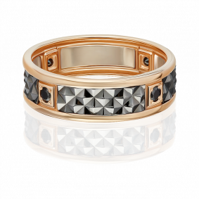 Кольцо из комбинированного золота Platina 01-4711-00-402-1111-22 с фианитом 01-4711-00-402-1111-22 фото