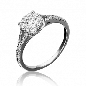 Кольцо из белого золота Platina 01-4730-00-501-1120-38 с фианитом 01-4730-00-501-1120-38 фото
