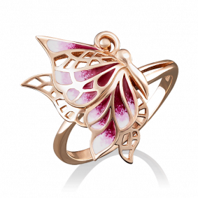 Золотое кольцо Platina 01-4759-00-000-1110-25 с эмалью 01-4759-00-000-1110-25 фото