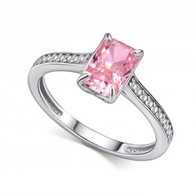 Серебряное кольцо АЛЬКОР с бриллианитом и фианитом 01-4761/0БТ5-00 01-4761/0БТ5-00 фото