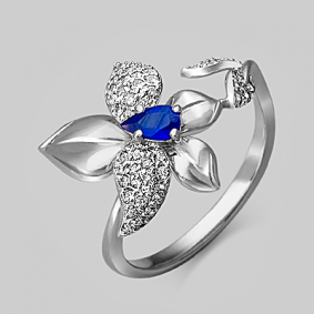 Золотое кольцо Platina 01-4765-00-404-1120-32 с фианитом 01-4765-00-404-1120-32 фото