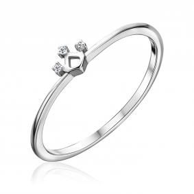 Серебряное кольцо Platina 01-4770-03-401-0200 с фианитом 01-4770-03-401-0200 фото