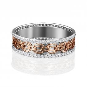 Обручальное кольцо из комбинированного золота Platina 01-4783-00-401-1111-50 01-4783-00-401-1111-50 фото