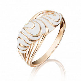 Золотое кольцо Platina 01-4785-00-000-1110-25 с эмалью 01-4785-00-000-1110-25 фото