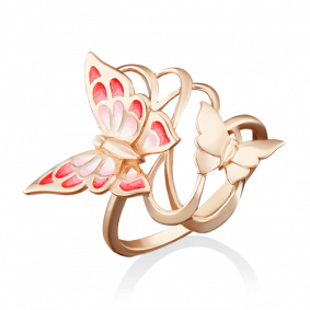 Золотое кольцо Platina 01-4786-00-000-1110-25 с эмалью 01-4786-00-000-1110-25 фото