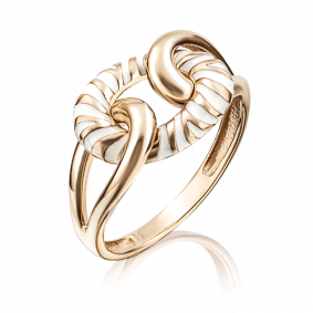 Золотое кольцо Platina 01-4800-01-000-1110-25 с эмалью 01-4800-01-000-1110-25 фото