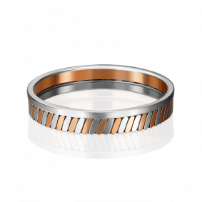 Обручальное кольцо из комбинированного золота Platina 01-4809-00-000-1111-54 01-4809-00-000-1111-54 фото