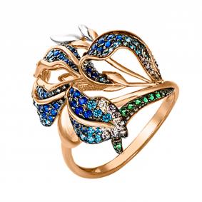 Золотое кольцо Platina 01-4815-00-404-1110-53 с фианитом 01-4815-00-404-1110-53 фото