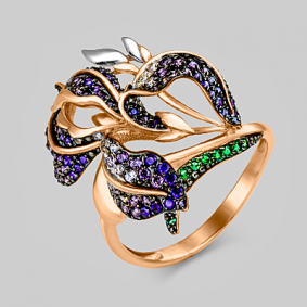 Золотое кольцо Platina 01-4815-01-404-1110-53 с фианитом 01-4815-01-404-1110-53 фото