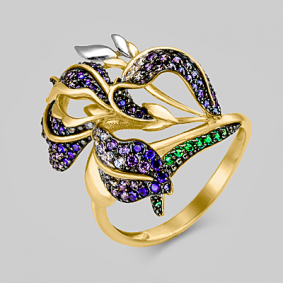 Золотое кольцо Platina 01-4815-01-404-1130-53 с фианитом 01-4815-01-404-1130-53 фото