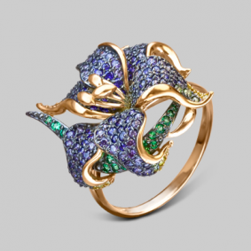 Золотое кольцо Platina 01-4822-00-404-1110-53 с фианитом 01-4822-00-404-1110-53 фото