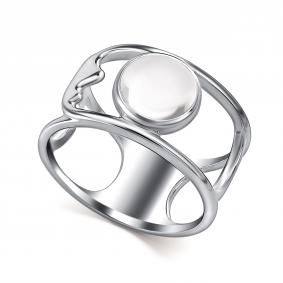 Серебряное кольцо АЛЬКОР 01-4825/00ГХ-00 с горным хрусталём 01-4825/00ГХ-00 фото