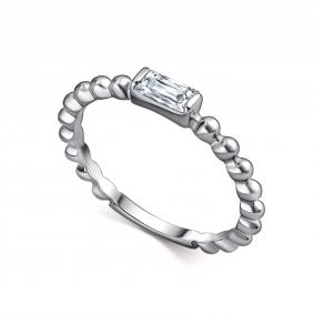 Серебряное кольцо АЛЬКОР 01-4903/00КЦ-00 с фианитом 01-4903/00КЦ-00 фото