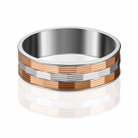 Кольцо из комбинированного золота Platina 01-4904-00-000-1111-54 01-4904-00-000-1111-54 фото