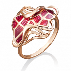 Золотое кольцо Platina 01-4907-00-000-1110-25 с эмалью 01-4907-00-000-1110-25 фото