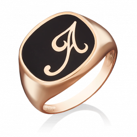 Золотое кольцо Platina 01-4913-00-000-1110-65 с эмалью 01-4913-00-000-1110-65 фото