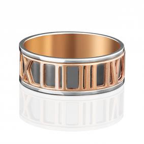 Кольцо из комбинированного золота Platina 01-4914-00-000-1111-18 01-4914-00-000-1111-18 фото
