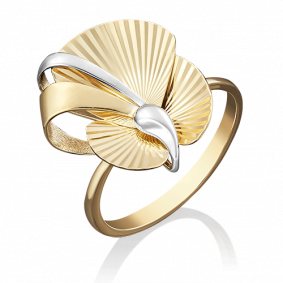 Кольцо из лимонного золота Platina 01-4954-00-000-1130-65 01-4954-00-000-1130-65 фото