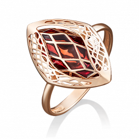 Золотое кольцо Platina с витражной эмалью 01-4958-01-000-1110-48 01-4958-01-000-1110-48 фото