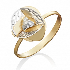 Кольцо из комбинированного золота Platina 01-5016-00-000-1121-48 01-5016-00-000-1121-48 фото