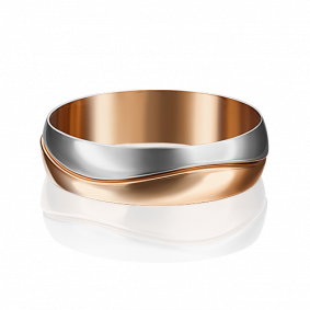 Обручальное кольцо Platina из комбинированного золота 01-5027-00-000-1111-39 01-5027-00-000-1111-39 фото