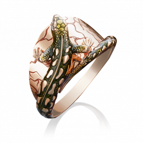 Золотое кольцо Platina 01-5030-00-000-1110-59 с эмалью 01-5030-00-000-1110-59 фото