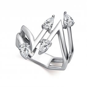 Серебряное кольцо АЛЬКОР 01-5093/00КЦ-00 с фианитом 01-5093/00КЦ-00 фото