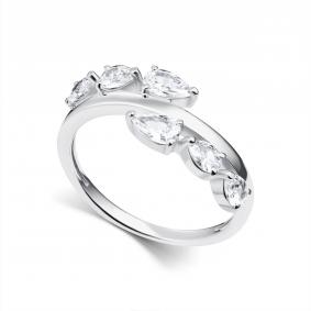 Серебряное кольцо АЛЬКОР 01-5094/00КЦ-00 с фианитом 01-5094/00КЦ-00 фото