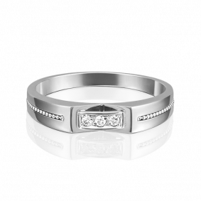 Кольцо из белого золота Platina 01-5098-00-101-1120-30 с бриллиантом 01-5098-00-101-1120-30 фото