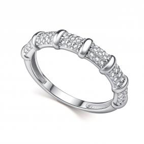 Серебряное кольцо АЛЬКОР 01-5171/00КЦ-00 с фианитом 01-5171/00КЦ-00 фото