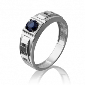 Кольцо из белого золота Platina 01-5173-00-102-1120-30 с сапфиром 01-5173-00-102-1120-30 фото