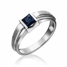 Кольцо из белого золота Platina 01-5182-00-102-1120-30 с сапфиром 01-5182-00-102-1120-30 фото