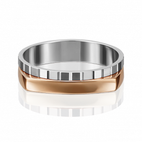 Обручальное кольцо из комбинированного золота Platina 01-5183-00-000-1111 01-5183-00-000-1111 фото