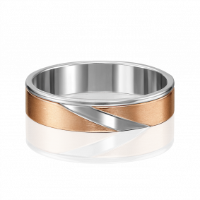 Обручальное кольцо из комбинированного золота Platina 01-5186-00-000-1111-39 01-5186-00-000-1111-39 фото