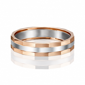 Обручальное кольцо из комбинированного золота Platina 01-5187-00-000-1111 01-5187-00-000-1111 фото