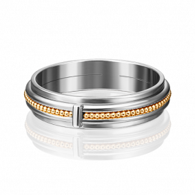 Обручальное кольцо из комбинированного золота Platina 01-5188-00-000-1121-39 01-5188-00-000-1121-39 фото