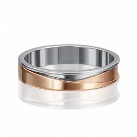 Обручальное кольцо из комбинированного золота Platina 01-5193-00-000-1111-39 01-5193-00-000-1111-39 фото