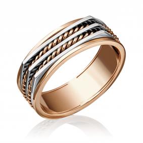 Кольцо из комбинированного золота Platina 01-5214-00-000-1111-48 01-5214-00-000-1111-48 фото