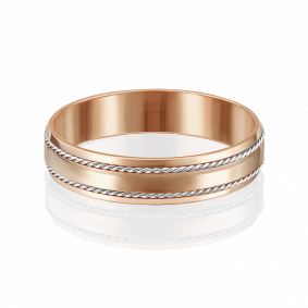 Обручальное кольцо из комбинированного золота Platina 01-5246-00-000-1111-39 01-5246-00-000-1111-39 фото