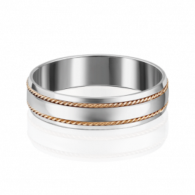 Обручальное кольцо из комбинированного золота Platina 01-5246-01-000-1111-39 01-5246-01-000-1111-39 фото
