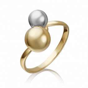 Кольцо из комбинированного золота Platina 01-5250-00-000-1121-42 01-5250-00-000-1121-42 фото